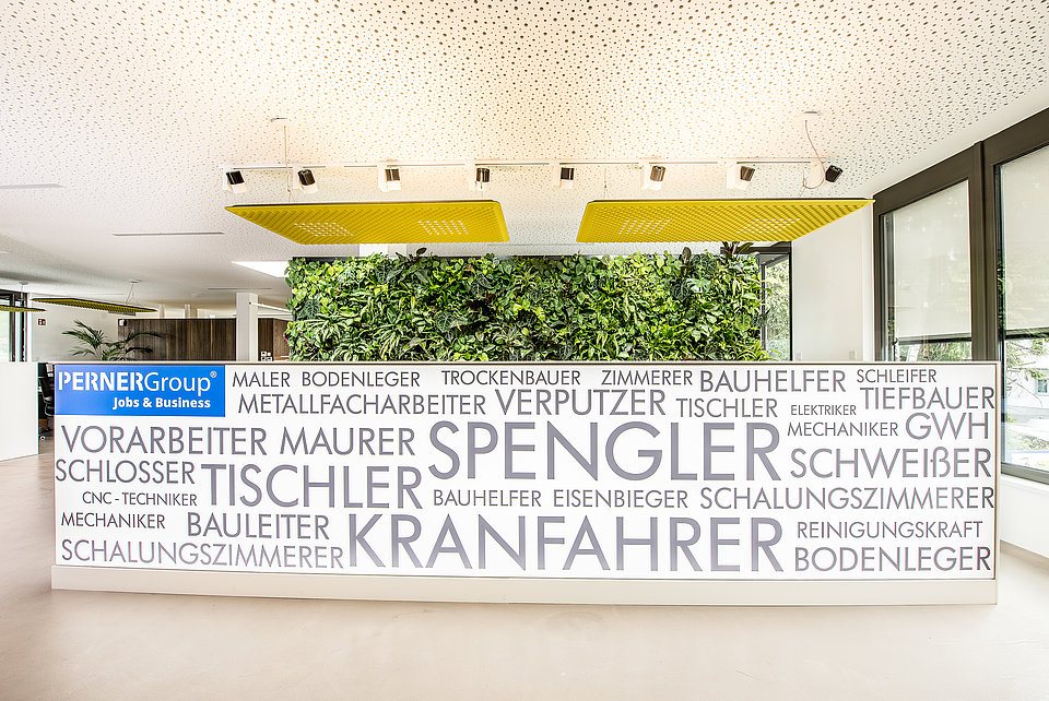 Info-Counter im Eingangsbereich